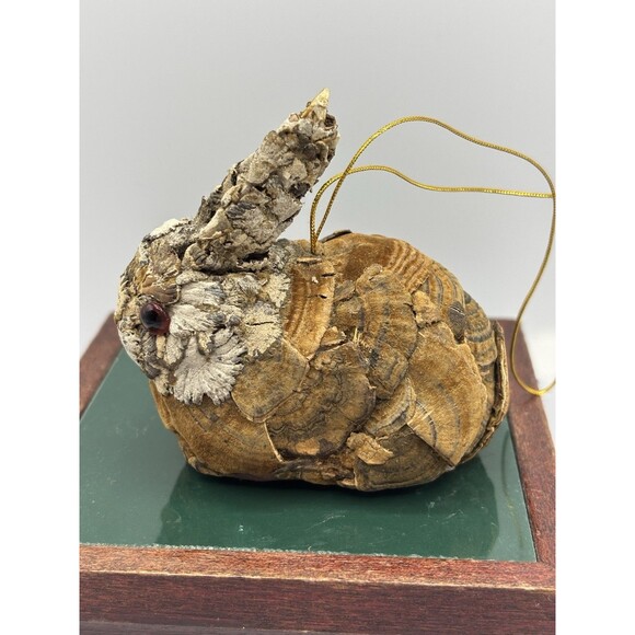 Unique Vintage Pinecone Rabbit Woodland  Ornament - Picture 5 of 12